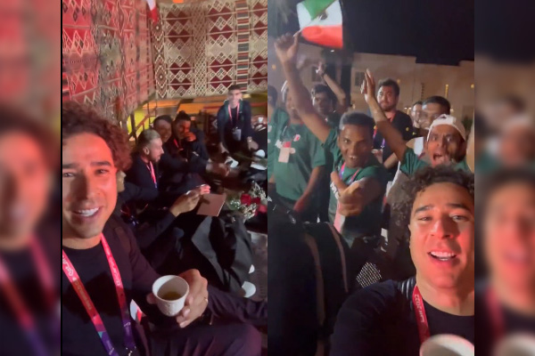Reciben con gran fiesta a la Selección Mexicana en su llegada a Qatar