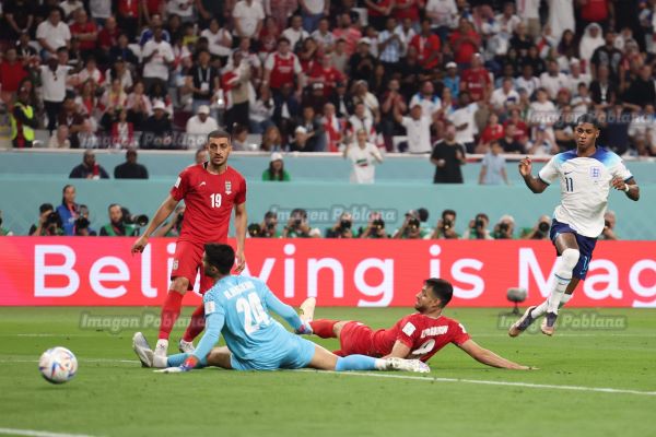 Inglaterra golea a Irán y es candidato para disputar el título en Catar 2022