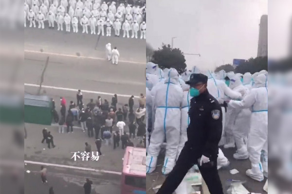 Disturbios y fuertes protestas se desatan en la mayor planta de Apple en China