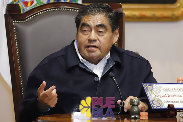 Barbosa garantiza seguridad en Puebla para peregrinos y visitantes en fiestas decembrinas