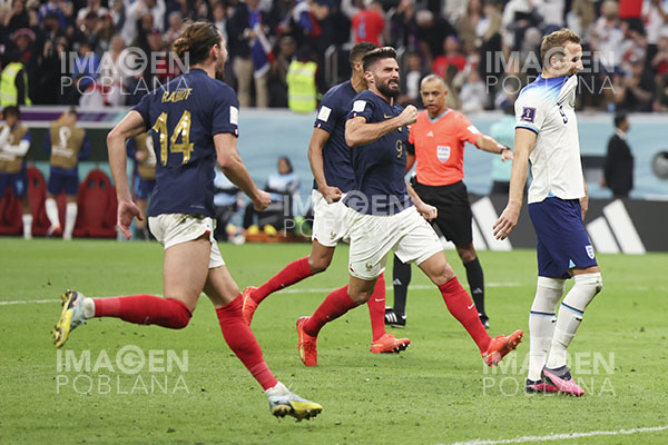 Francia sufre para vencer a Inglaterra y enfrentará a Marruecos en semifinales