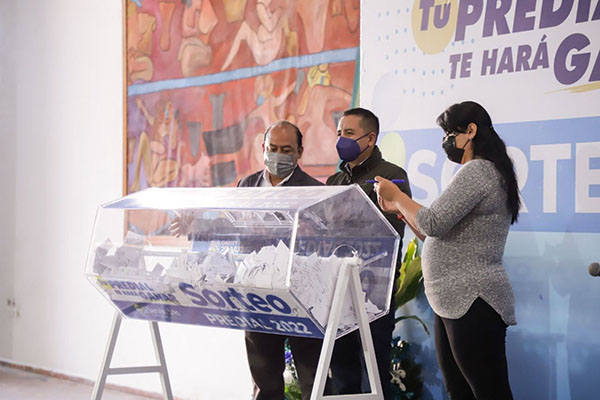 Ayuntamiento de San Andrés Cholula lleva a cabo su Sorteo Predial 2022