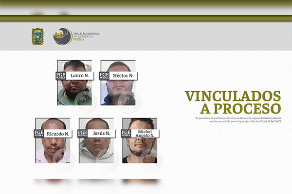 Cinco vinculados a proceso por violencia familiar