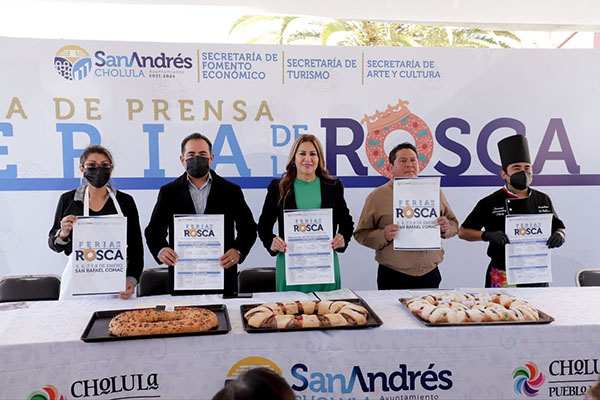 Presenta Ayuntamiento de San Andrés Cholula Feria de la Rosca 2023