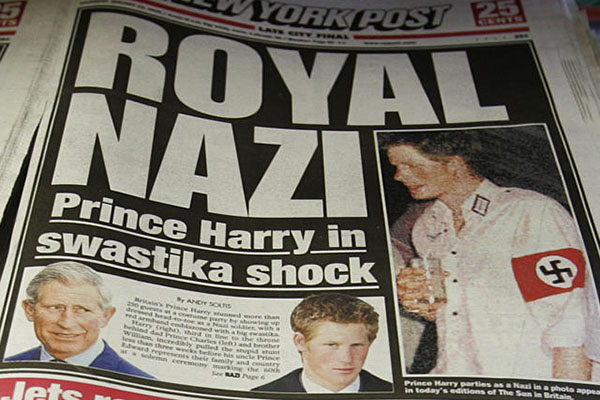 Harry revela que William y Kate le aconsejaron disfrazarse de nazi