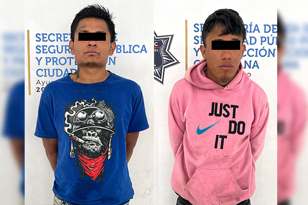 Malhechores asaltan a transeúnte y son detenidos minutos después