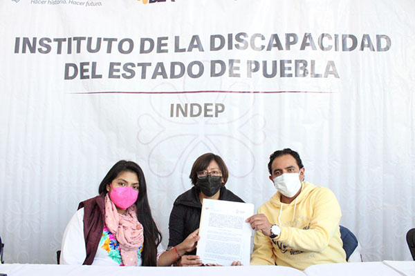 En Chalchicomula, gobierno estatal impulsa acciones para personas con discapacidad