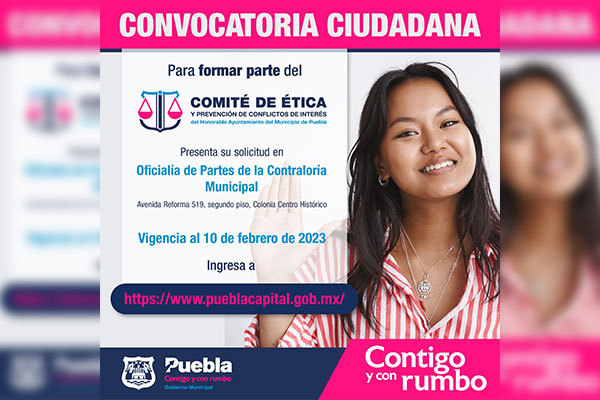 Ayuntamiento invita a formar parte del Comité de Ética y Prevención de Conflictos de Interés
