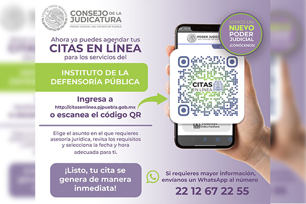 Con citas y chat en línea, Poder Judicial facilita servicios gratuitos de la Defensoría Pública