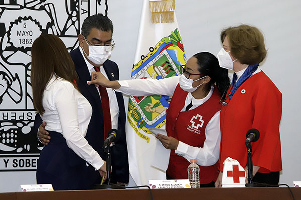 Encabeza Sergio Salomón Céspedes inicio de la colecta de Cruz Roja