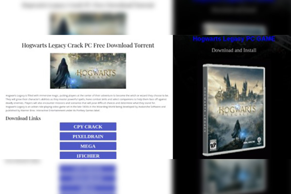 ¡Es una estafa, Harry! Hogwarts Legacy es usado como cebo para ciberestafas a fans
