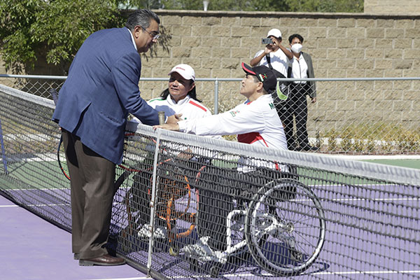 Gobernador Céspedes inaugura Premundial de Tenis en Silla de Ruedas