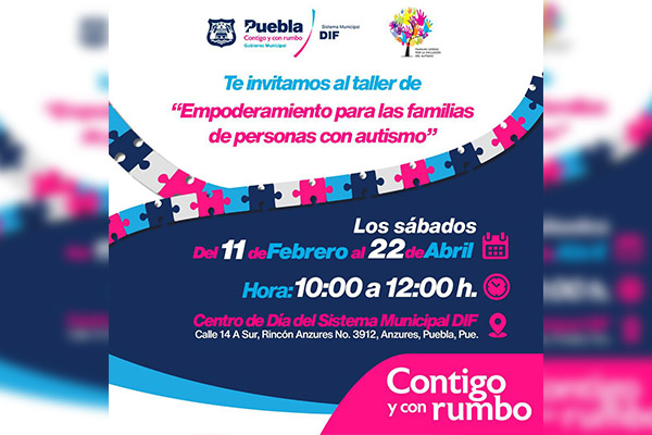 SMDIF invita al taller “Empoderamiento para las familias de personas con autismo”