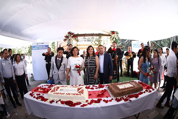 Encabezó Mundo Tlatehui segunda jornada de Bodas Civiles Gratuitas