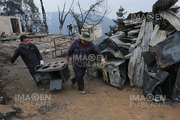 Casi 2,000 viviendas destruidas por incendios forestales en Chile