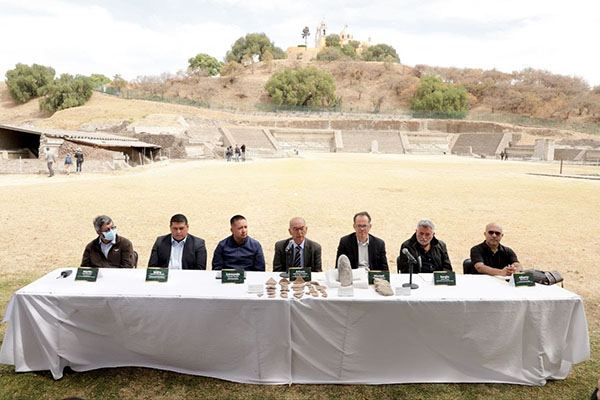 INAH y Ayuntamiento de San Andrés suman esfuerzos para preservar la Zona Arqueológica de Cholula
