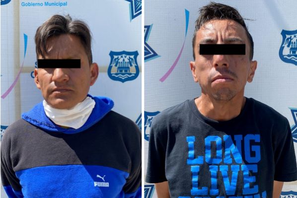 Asaltantes capturados cuando emprendían la huida