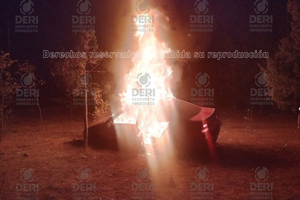 Vehículo se incendia tras impactarse contra reja del Parque Ecológico