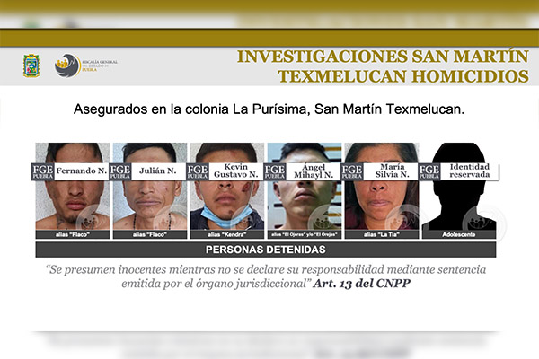 Acusan de 4 delitos a detenidos en cateos de Texmelucan