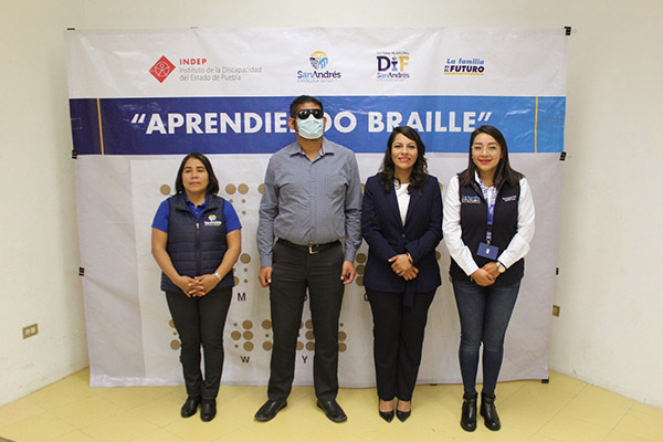 DIF San Andrés Cholula promueve la inclusión a través de curso de braille
