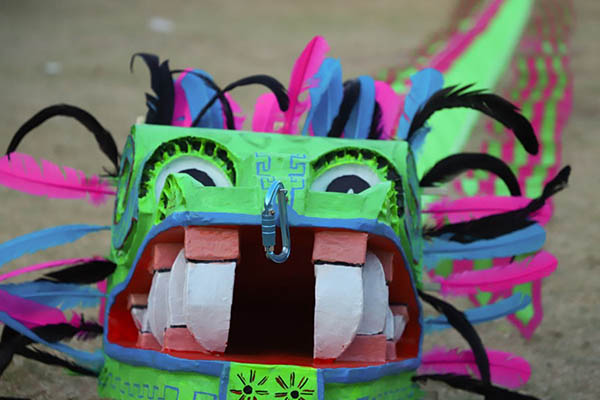Presentan el papalote Quetzalcóatl en el Festival Volarte 2023