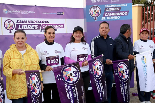 Con éxito se llevó a cabo la carrera “8M: Sanandreseñas Libres Cambiando el Rumbo”