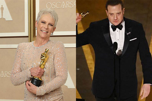 Jamie Lee Curtis y Brendan Fraser: los “veteranos” galardonados por primera vez
