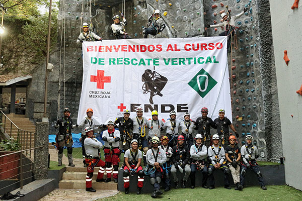 Exitosamente, concluye Curso Nacional de Rescate Vertical: Cruz Roja Mexicana en Puebla