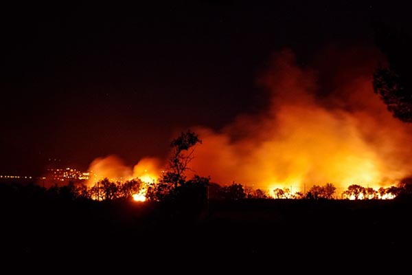 Un centenar de incendios forestales azotan España