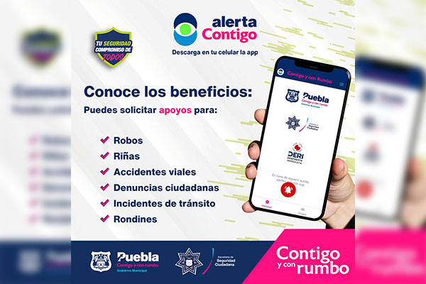 Suman más de 23,000 descargas de “Alerta Contigo”