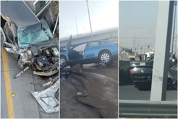 Caótico sábado: tres aparatosos percances dejan 6 personas heridas