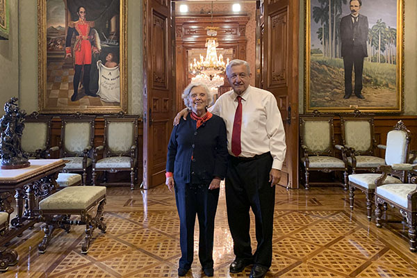 AMLO y Elena Poniatowska, una historia de apoyo no correspondido