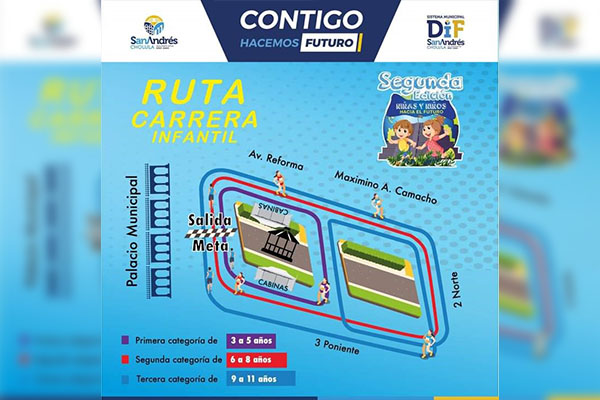 Todo listo para la segunda edición de la Carrera Niñas y Niños hacia el Futuro