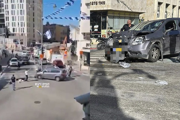 Brutal atentado terrorista deja cinco personas atropelladas en Jerusalén