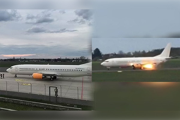 Avión del Arsenal femenil se incendia con el equipo a bordo