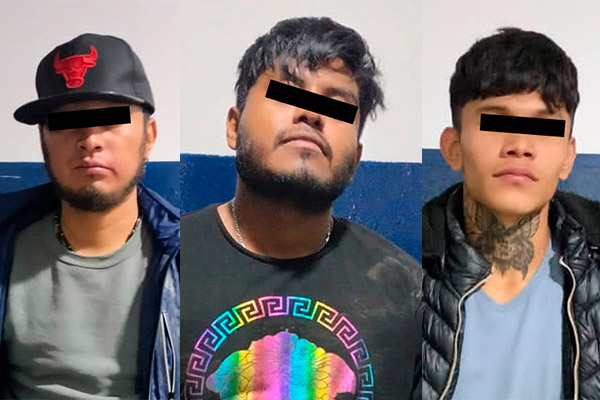Detienen a tres “valientes” malhechores tras robar una tiendita
