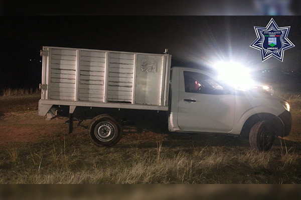 Localiza Seguridad Ciudadana de Amozoc una camioneta robada