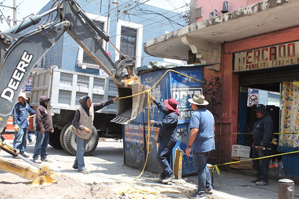 Continúan tareas de ordenamiento en el centro histórico