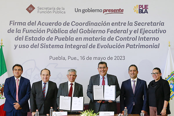 Con firma de convenio con la SFP federal, gobierno estatal fortalece el combate a la corrupción