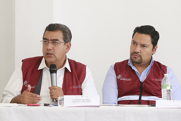 Gobierno del estado, preparado en caso de contingencia volcánica: Sergio Salomón