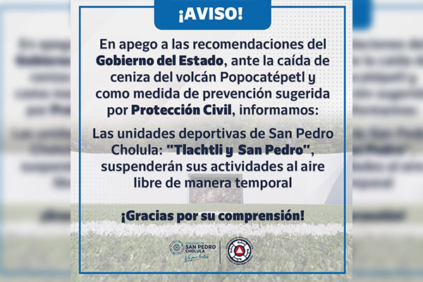 San Pedro Cholula refuerza medidas de prevención en favor de la salud de las familias
