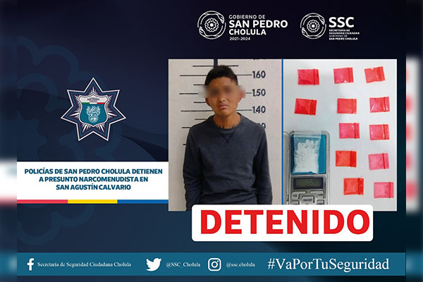 Portaba varias dosis de cristal; ya está detenido
