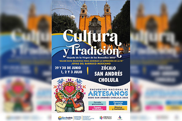 Todo listo para la Feria Cultura y Tradición de San Andrés Cholula 2023