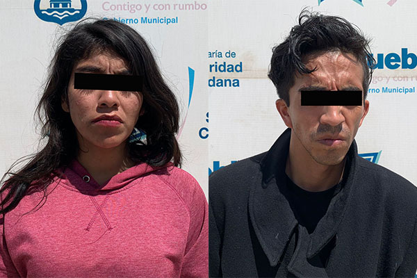 Pareja de maleantes detenidos por robar una motocicleta; son parte de “los Divinos”