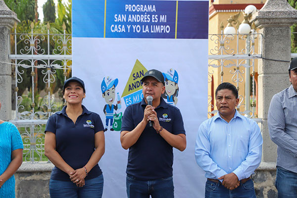 Llega a San Antonio Cacalotepec la jornada “San Andrés es mi casa y yo la limpio”