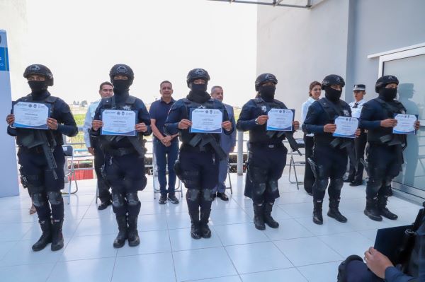 Conforma San Andrés Cholula grupo de reacción inmediata de la Policía Municipal