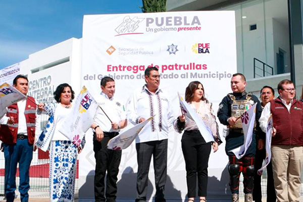 Sergio Salomón fortalece seguridad y servicios en San Martín Texmelucan