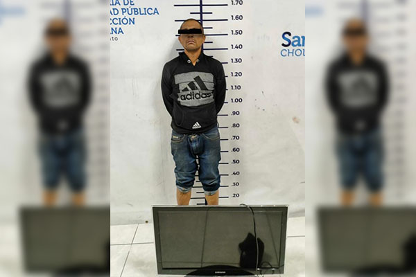 Detenido maleante por robo a casa habitación