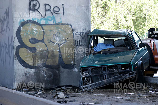 Brutal choque en la Puebla-Orizaba; hay un muerto y dos heridos