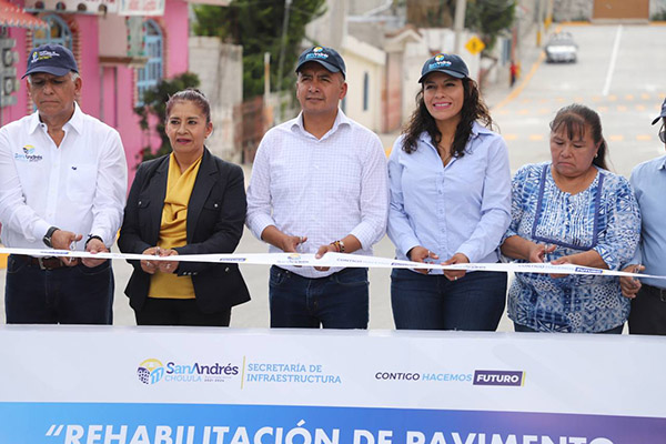 Inaugura Mundo Tlatehui calle Frontera de la colonia Concepción Guadalupe